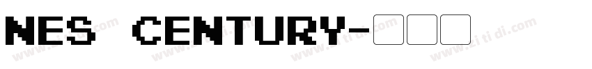 Nes Century字体转换